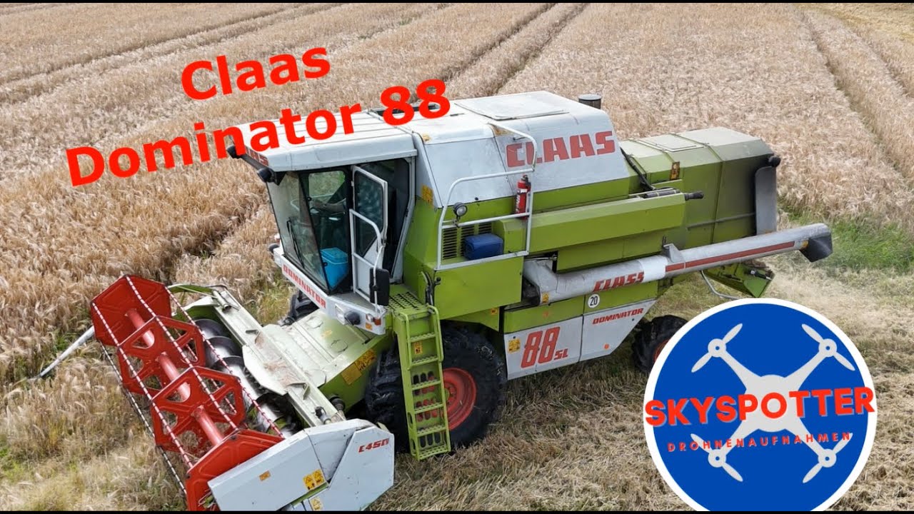 Claas Dominator 88 SL bei der Gerste Ernte