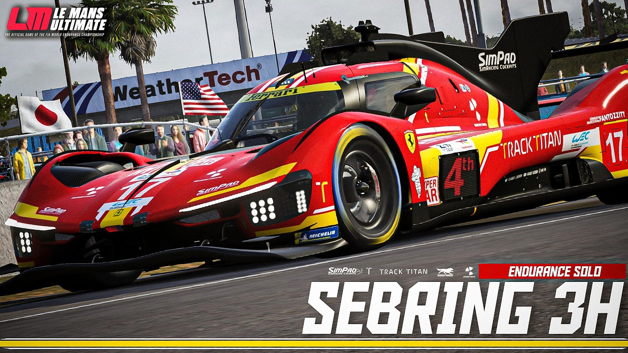 O Ironman Challenge do Le Mans Ultimate - 3 Horas de Sebring (Solo) com a Ferrari Hypercar