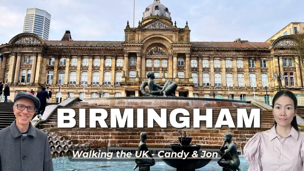 Birmingham Walking Tour 🇬🇧 | City Centre Walk 4K | Walking the UK (Candy & Jon)