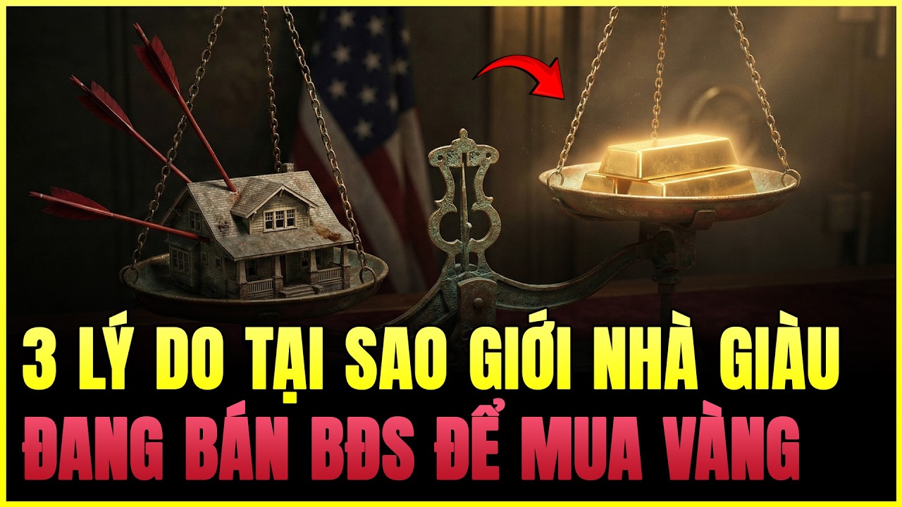 3 Lý Do Tại Sao Giới Nhà Giàu Đang Bán Bất Động Sản Để Mua Vàng Lúc Này?