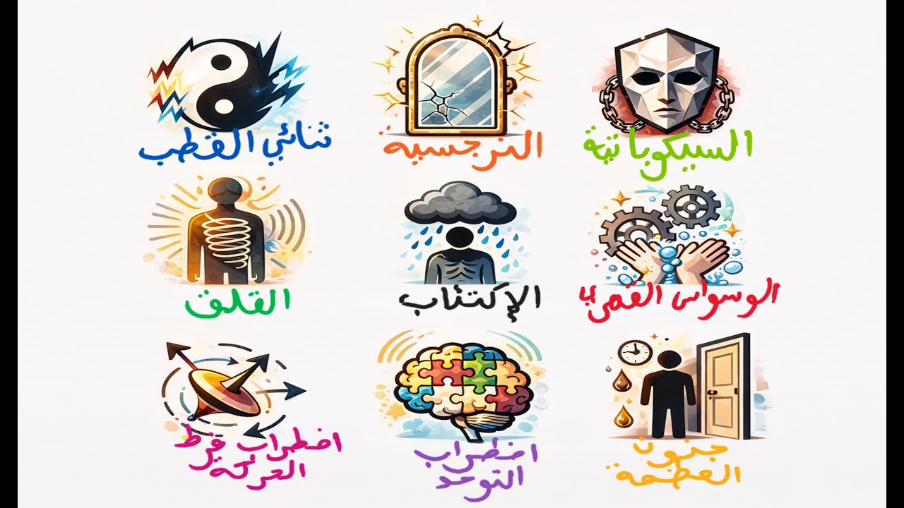 شرح جميع الاضطرابات العقلية في 12 دقيقة