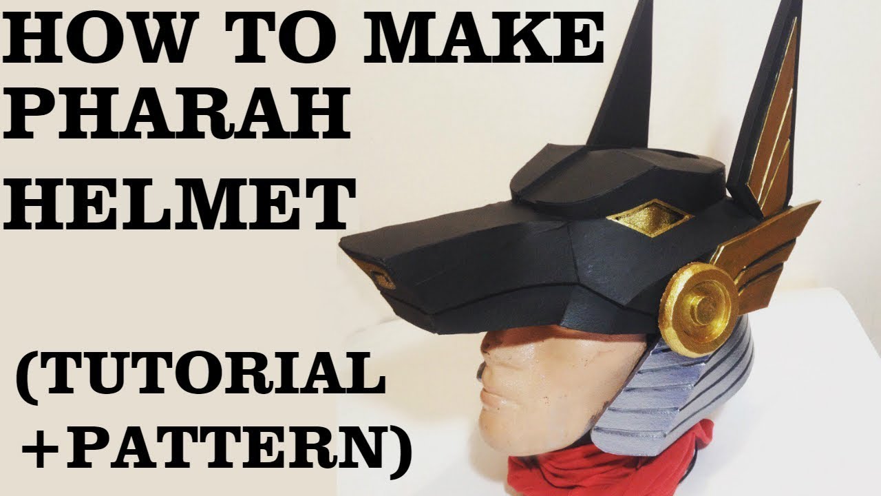 Pharah Helmet Tutorial and pattern! Overwatch Anubis Jackal