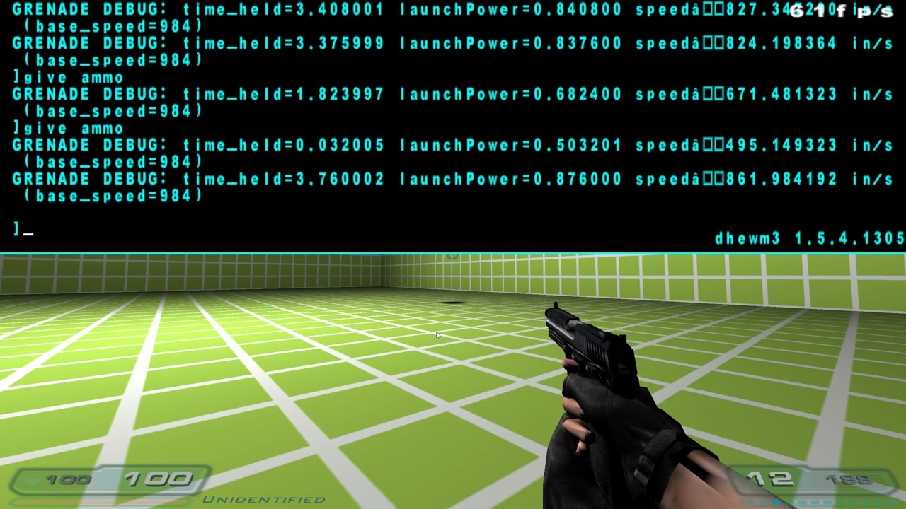 (WIP) Counter Strike Condition Zero HE Grenade Testing in Doom 3