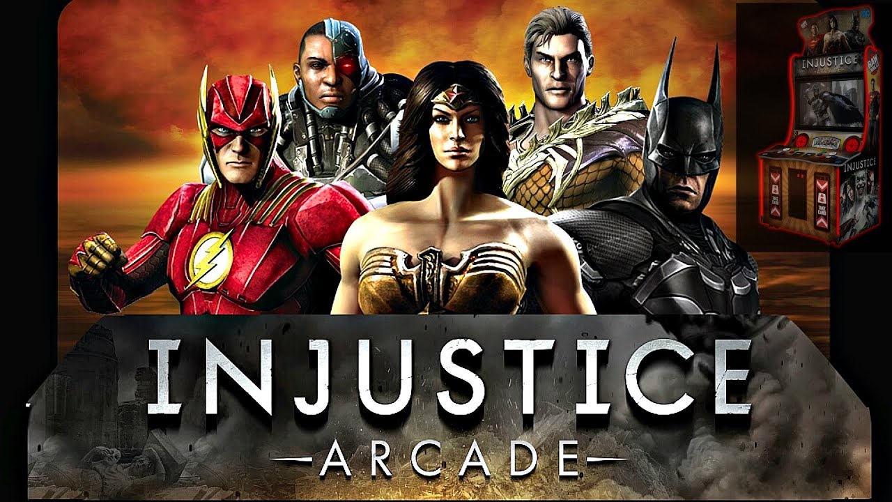 Injustice Arcade Gods Among Us DC Superhero Game Play Wins!