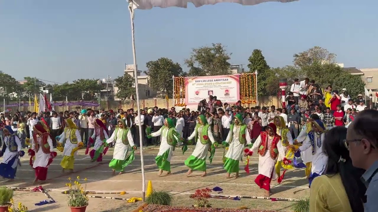 Dav college bhangra girls team at dav sports day 2026