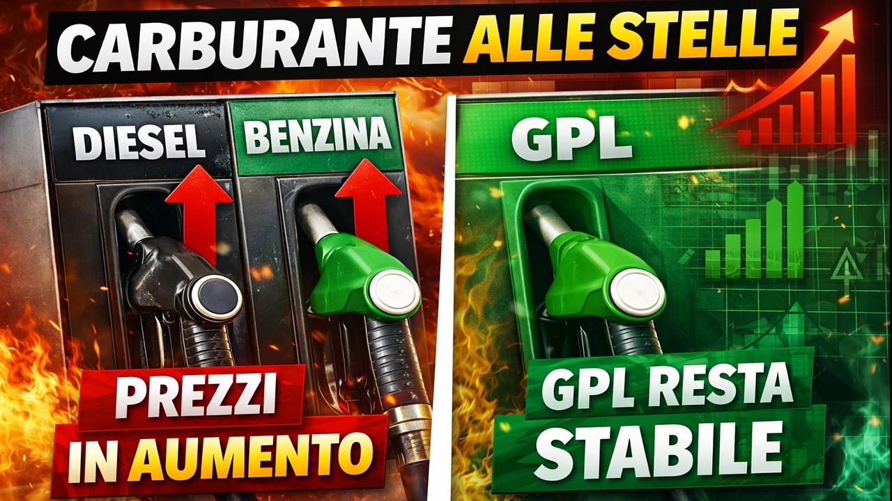 DIESEL AUMENTA, GPL STABILE! PERCHE' NON AUMENTERA'