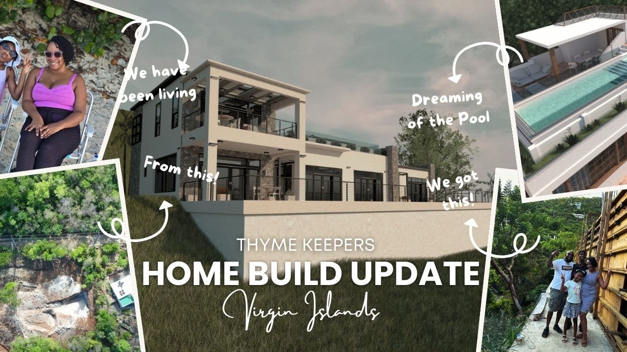 Virgin Islands Building Update & Fruit Tree Tour 🌿 | Banana, Avocado, Papaya & More! 🌱🍌