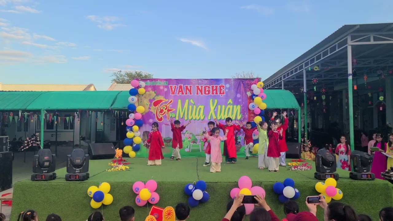 Bé đón tết sang || Trường Mẫu giáo Hồng Liêm