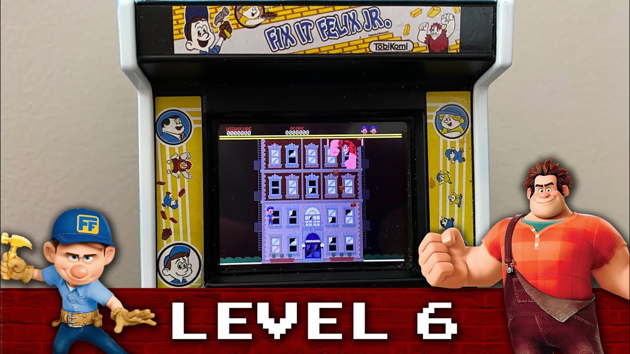 Playing FIX-IT FELIX JR. (Mini Arcade Game) - LEVEL 6 (Final)
