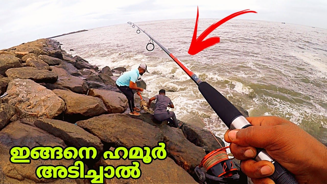വർഷങ്ങൾക് ശേഷം പഴയ reel എടുത്ത് കടലിൽ ഇറങ്ങിയപ്പോൾ | MONSTER GROUPER fishing in kerala harbour💥.
