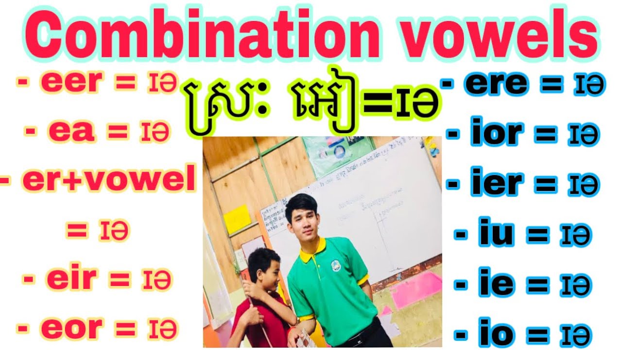 Episode: 6 Learn combination vowels improve pronunciation 🗣️/ រៀនពីស្រៈផ្សំអង់គ្លេស ស្រៈ អៀ= ɪə❤️។