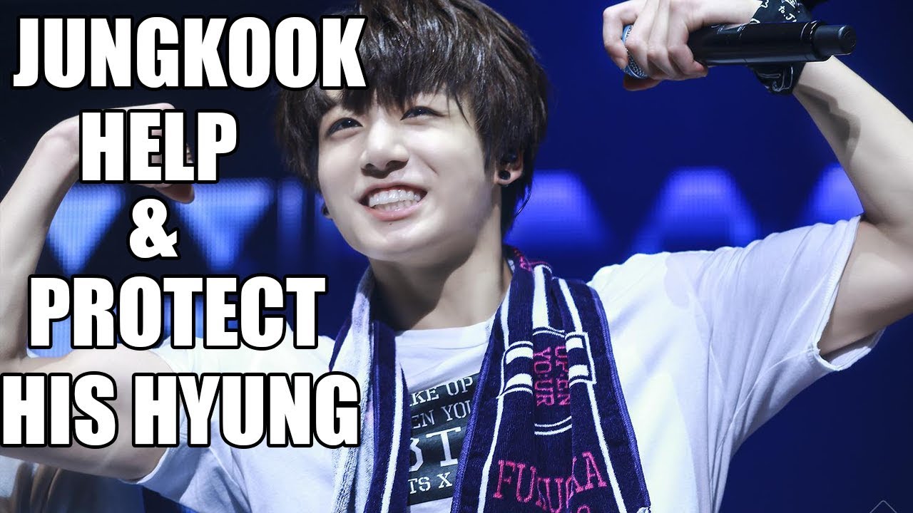 JUNGKOOK HELP & PROTECT HIS HYUNG | KNET