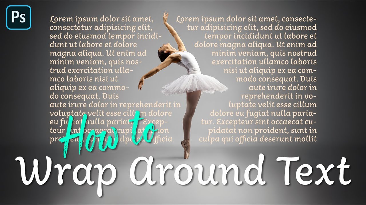 Photoshop: How to Wrap Text Around Any Shape!