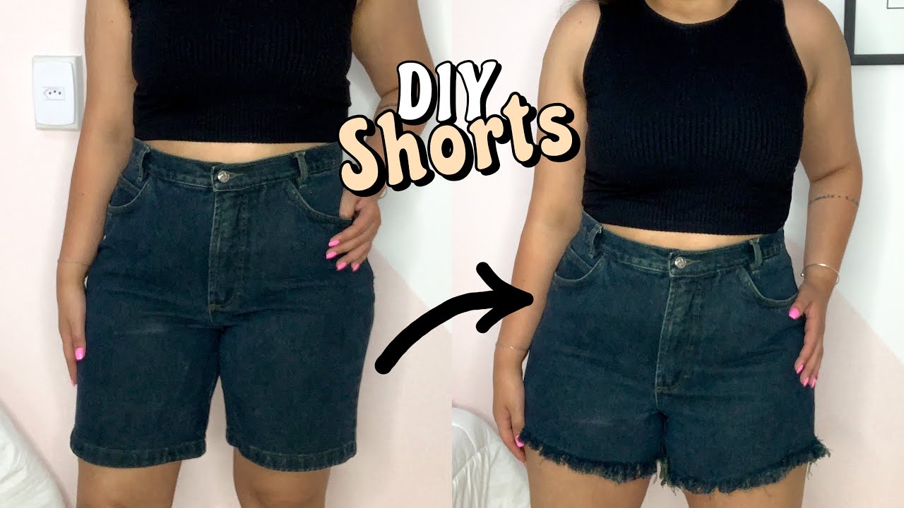 COMO FAZER SHORTS JEANS DESFIADO