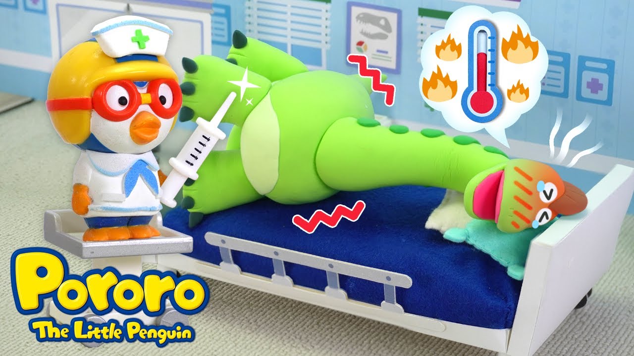 Brachiosaurus Has the Sniffles 🤧 | Pororo Dino Hospital🏥 | Emergency Room | Dinosaurs for kids🦖🦕