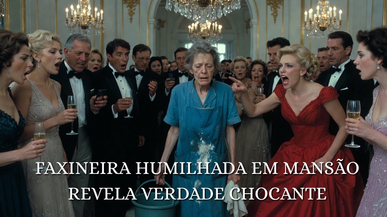 FAXINEIRA É HUMILHADA EM FESTA DE LUXO… ATÉ UMA CARTA REVELAR A VERDADE 😱💔