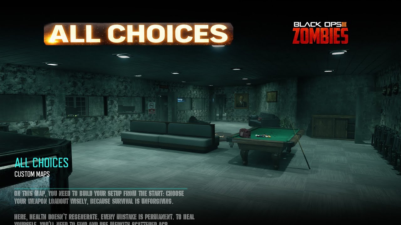 ALL CHOICES Black Ops 3 Zombies