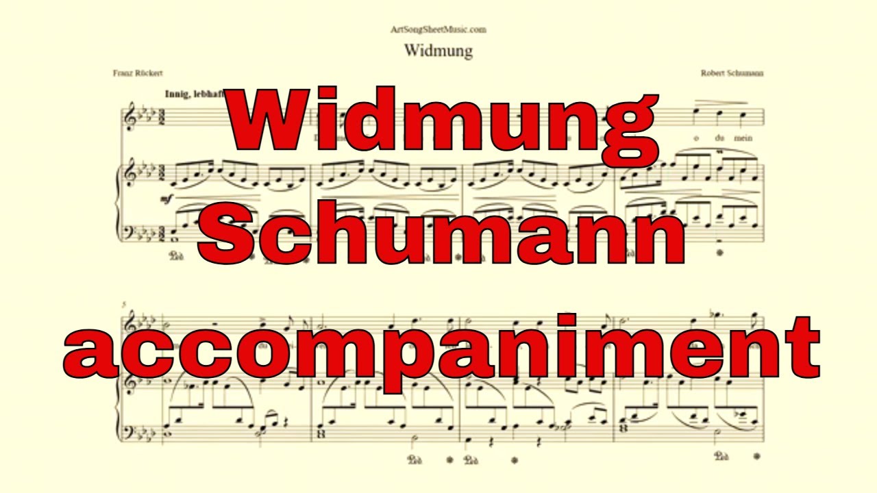 Widmung accompaniment in Ab major - Schumann