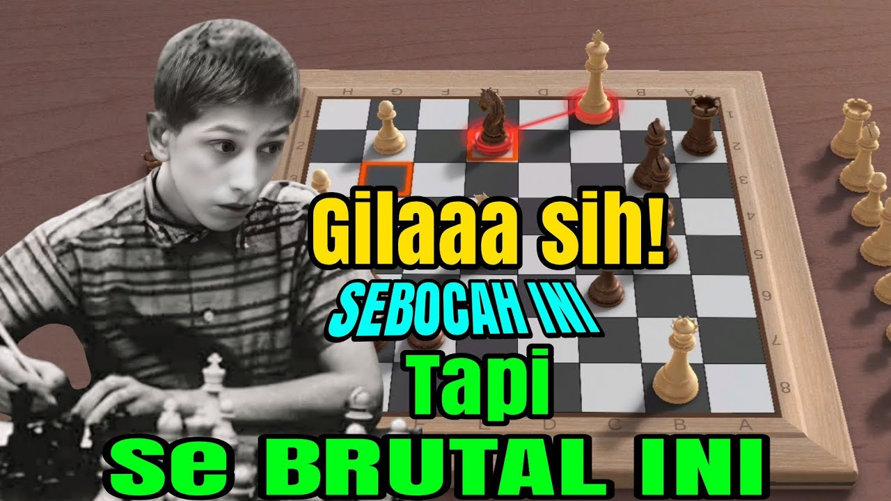 BOBY FISCHER SEBOCAH INI! sudah brutal dan frontal! Byrne vs Fischer 1956