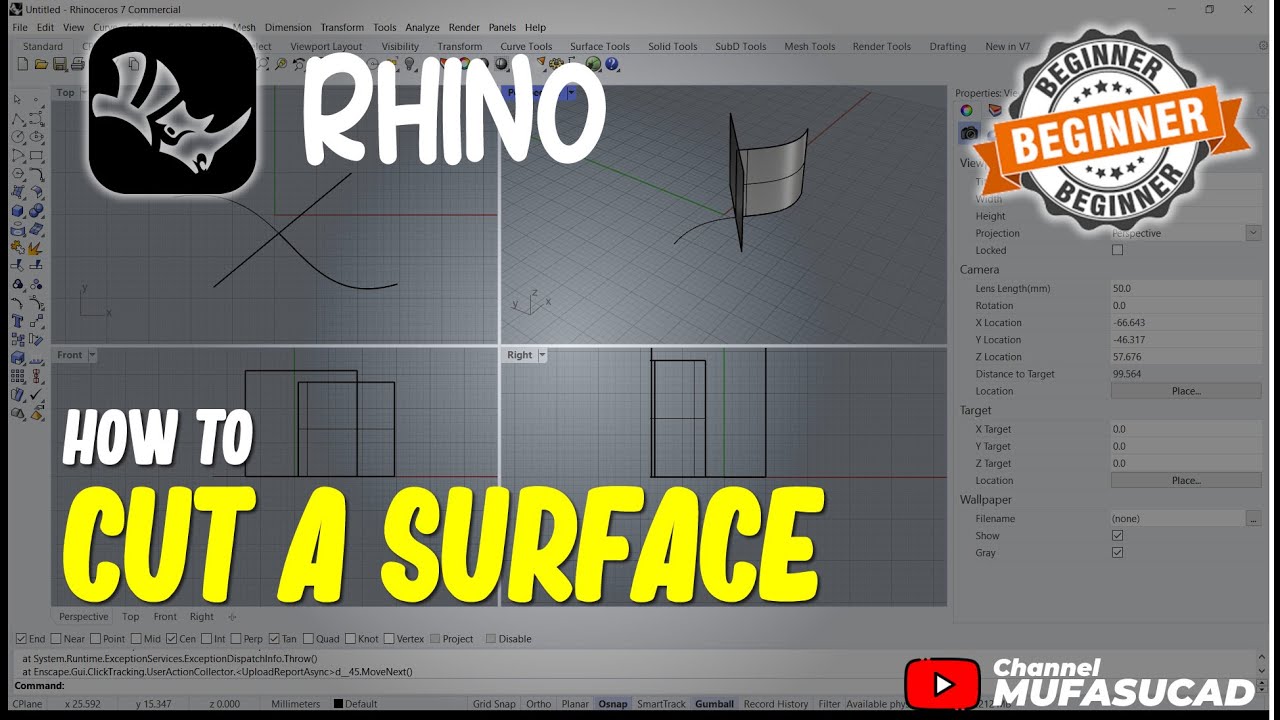 Rhino How To Cut A Surface
