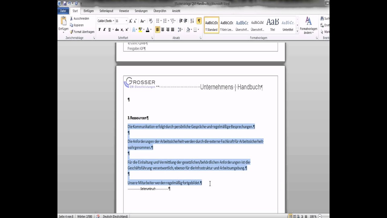 QM Handbuch erstellen