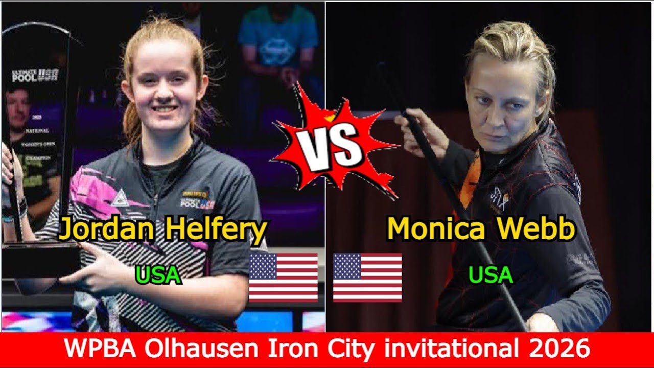 Jordan Helfery 🆚️ Monica Webb | WPBA Olhausen Iron City invitational 2026 - Race to 8