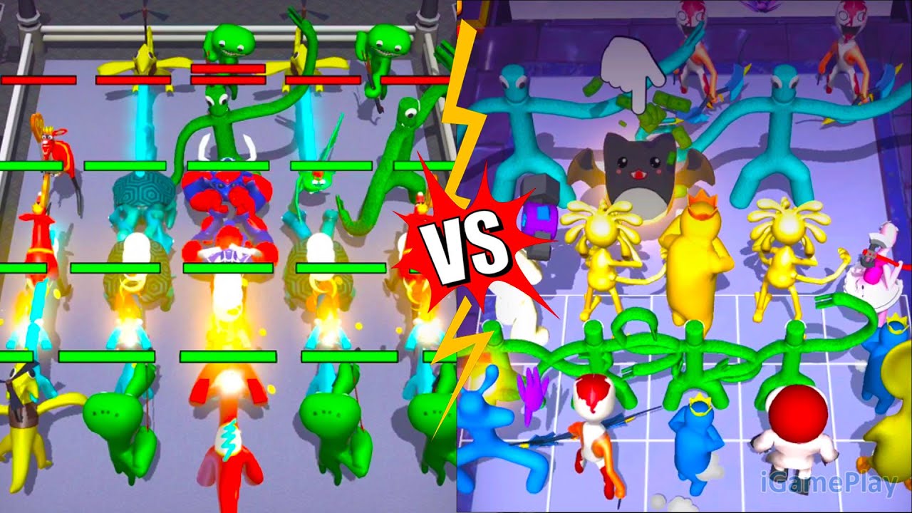 Merge Color Friends Mods VS Merge Monster Rainbow Friends, Merge Battle Gameplay
