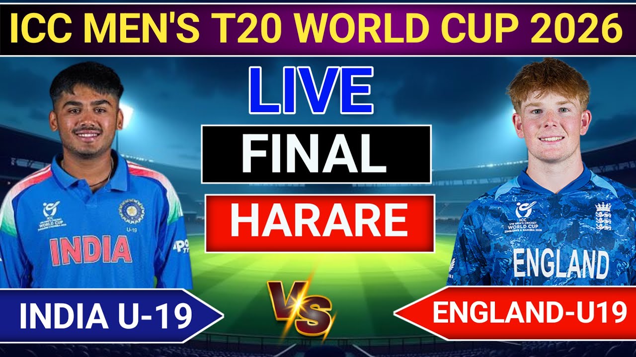 🛑Live - india U-19 vs England - U19 Final match | Live score & commentry | IND vs ENG live in harare