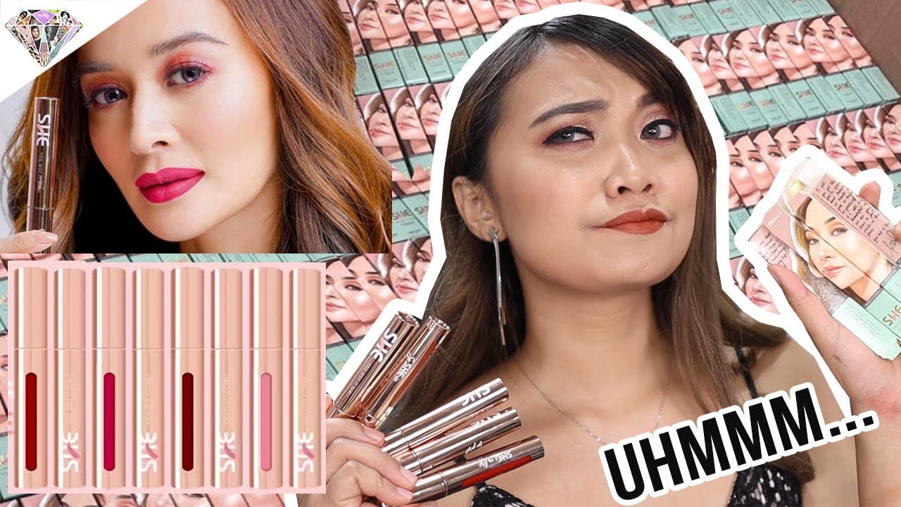 CUSHION LIPSTICKS NI KRIS BERNAL?! KAMUSTA NAMAN? | SHE COSMETICS REVIEW & WEAR TEST