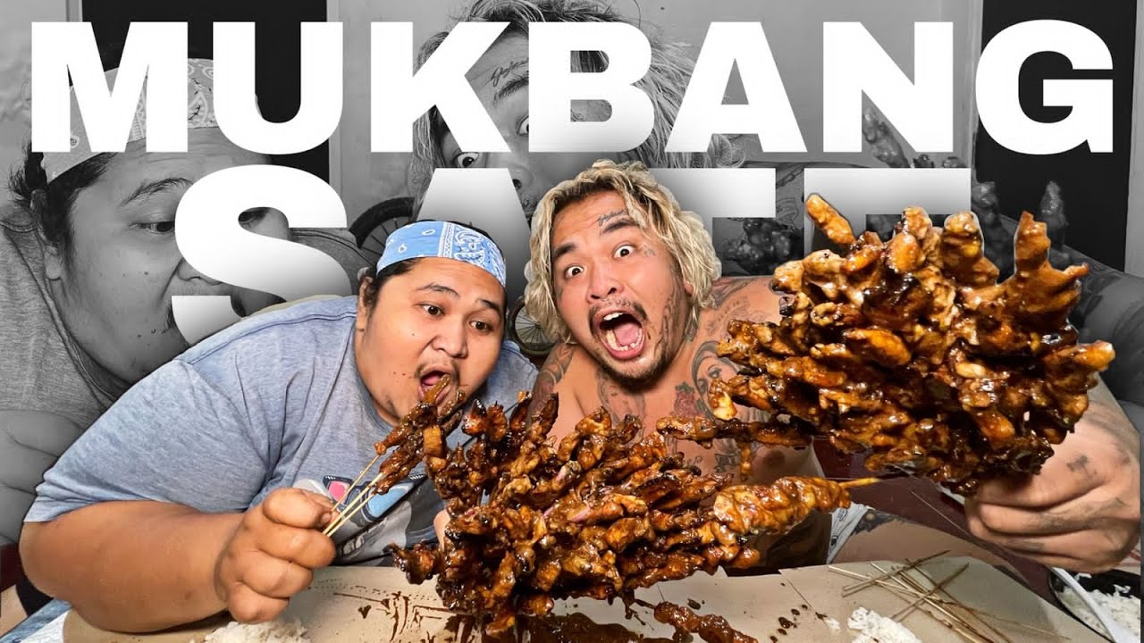 MUKBANG SATE LIMA BELAS PORSI..!!! Duo kudanil lapar parah
