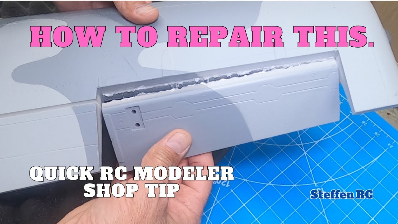 How to repair foam hinge on RC Plane