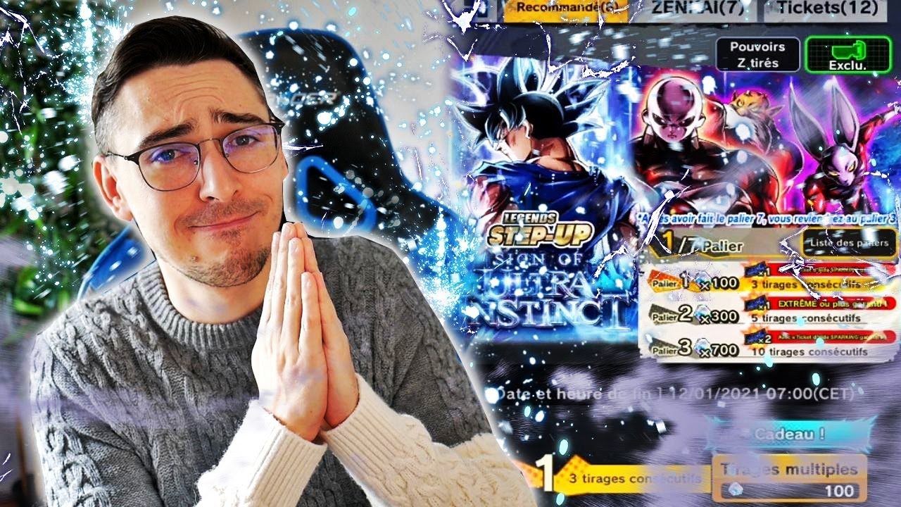 Invocation Goku Ultra Instinct Lf, 11k Cristaux pour le maîtriser !!!! DRAGON BALL LEGENDS