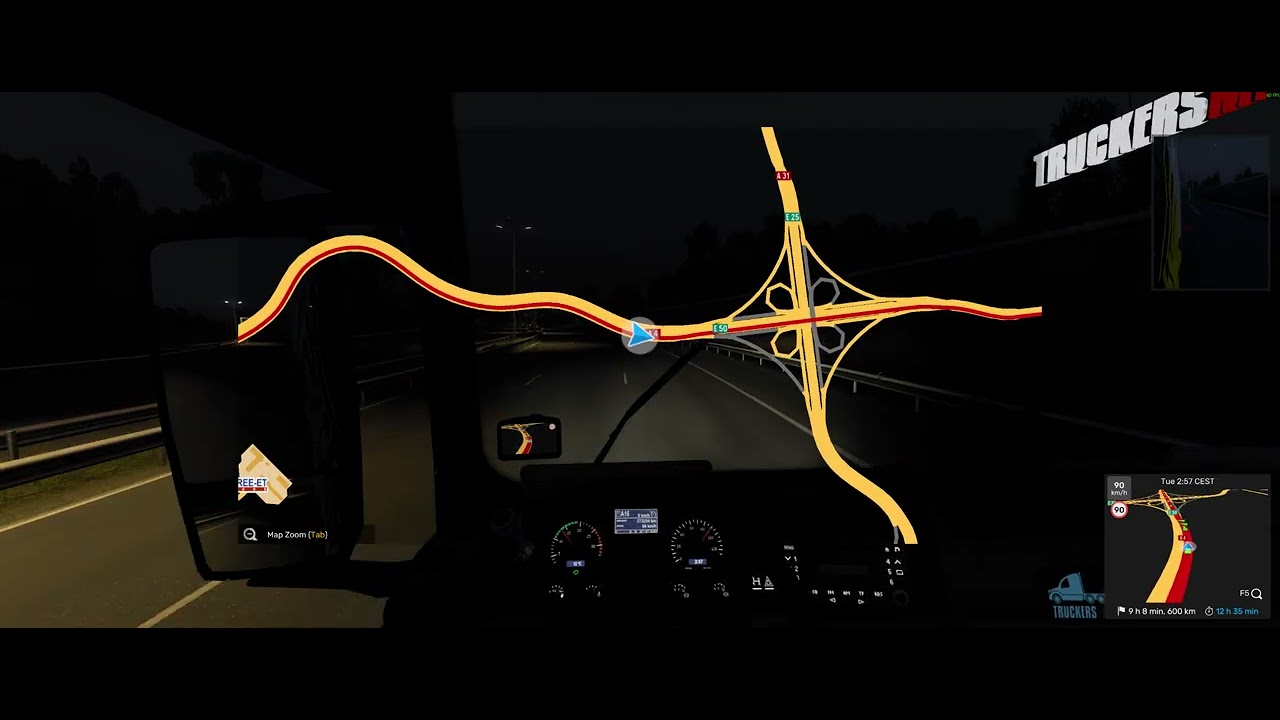 Euro Truck Simulator 2 TMP Reims - Erfurt Early Morning Drive