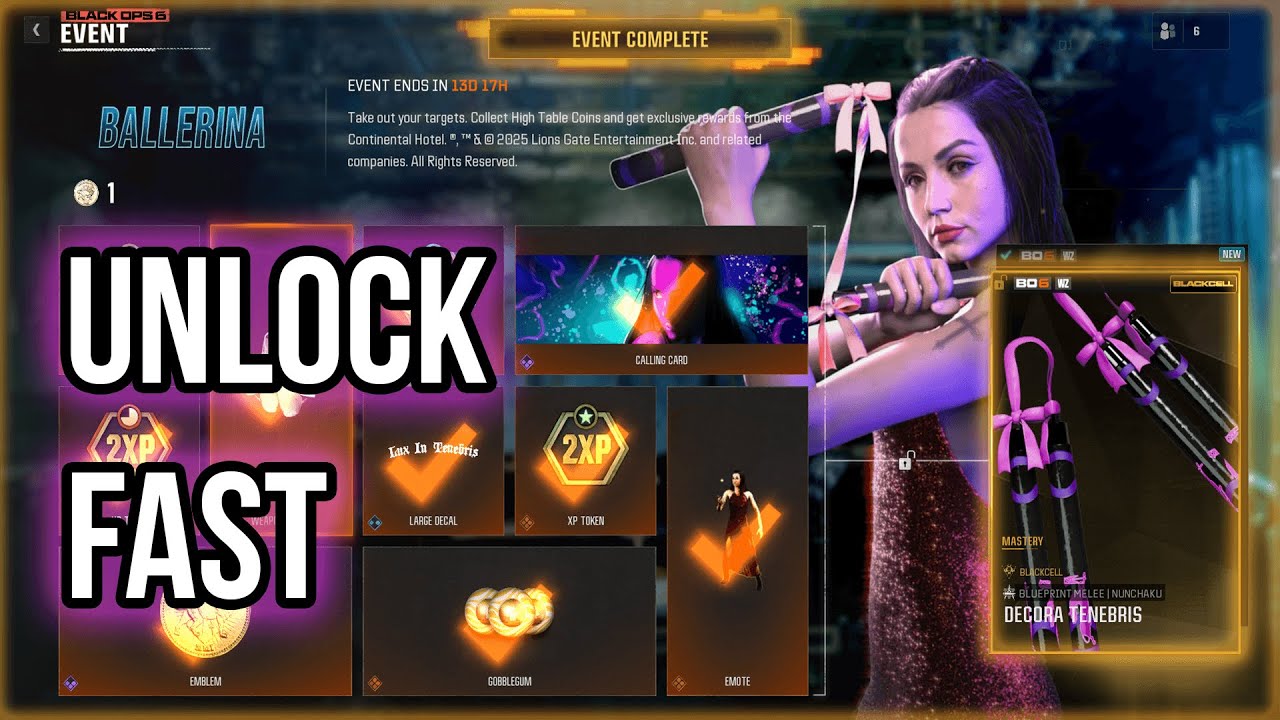 Unlock the Essex Model 07 FAST - Best Ballerina Token Farm (BO6 Zombies)
