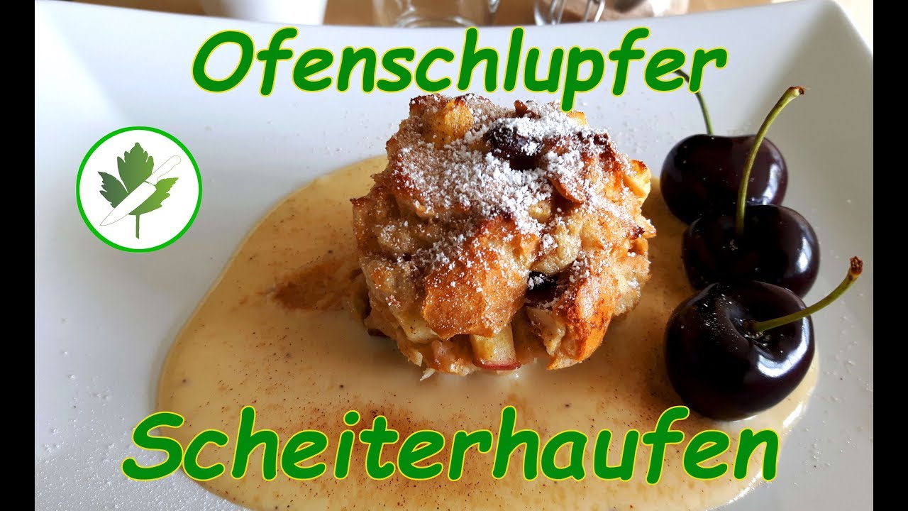 Einfacher Ofenschlupfer / Scheiterhaufen aus Brötchen #Rezept