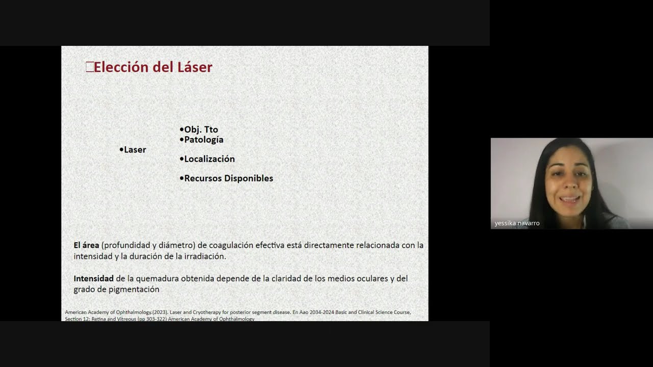 Fellow Webinar (Dra. Yessika Navarro) - Fotocoagulación Laser