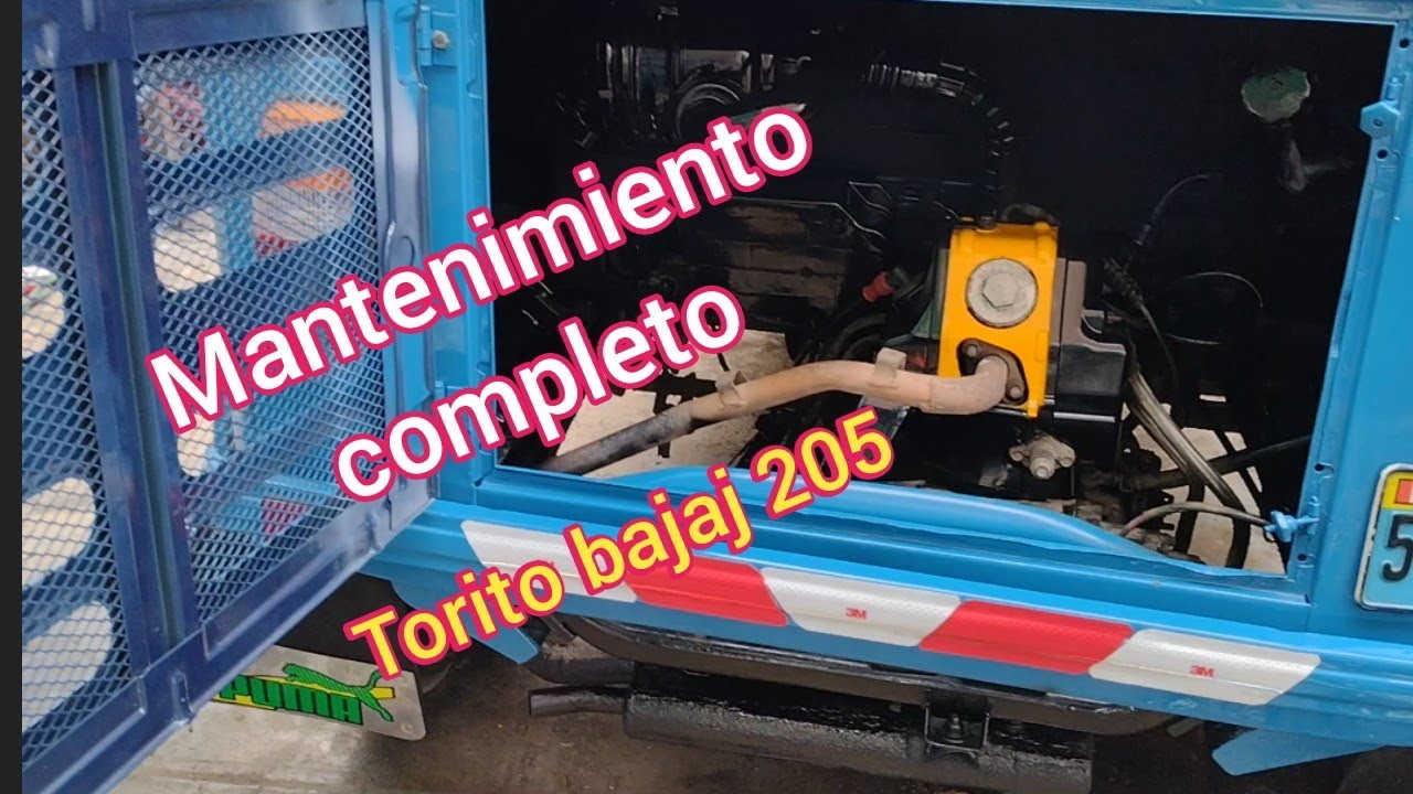 Como hacer mantenimiento a una mototaxi torito bajaj 4 tiempos 205 modelo 2014 / fácil