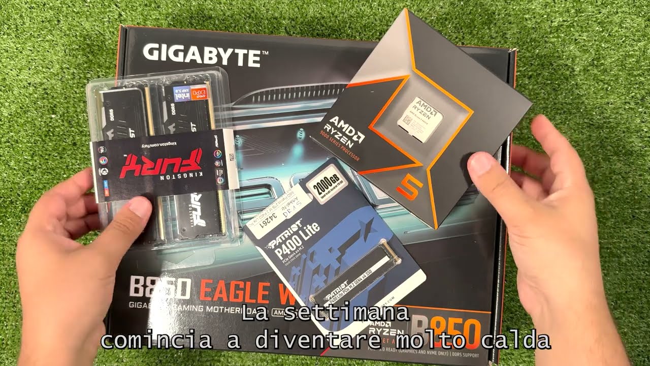 🔧 ASSEMBLAGGIO LIVE | CPU + RAM + SSD sulla B850 EAGLE WIFI 6E
