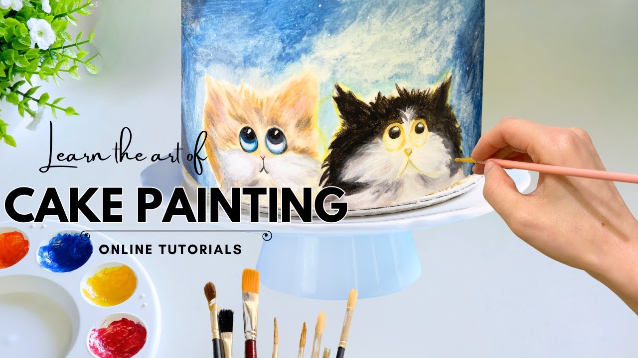 How to PAINT on a Cake | Drawing on Cake