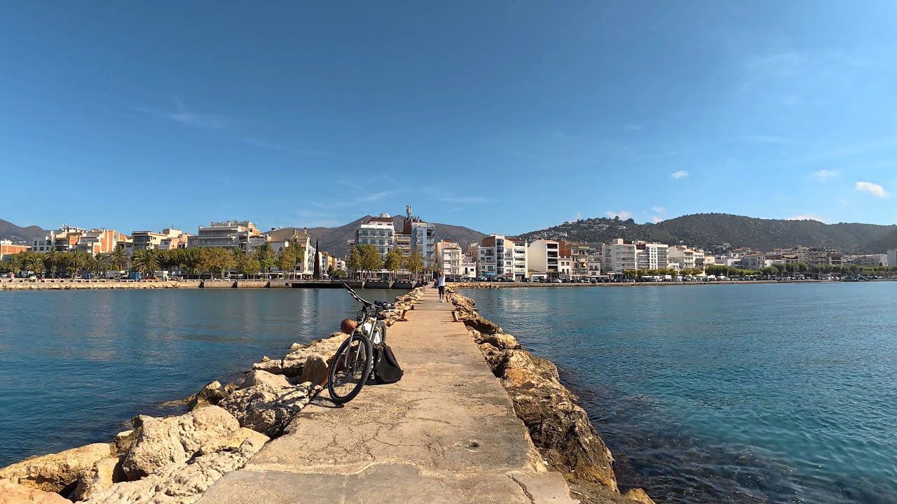 65 minute Indoor Cycling Workout Roses Beach to Cala Calitjàs Strava 4K Video