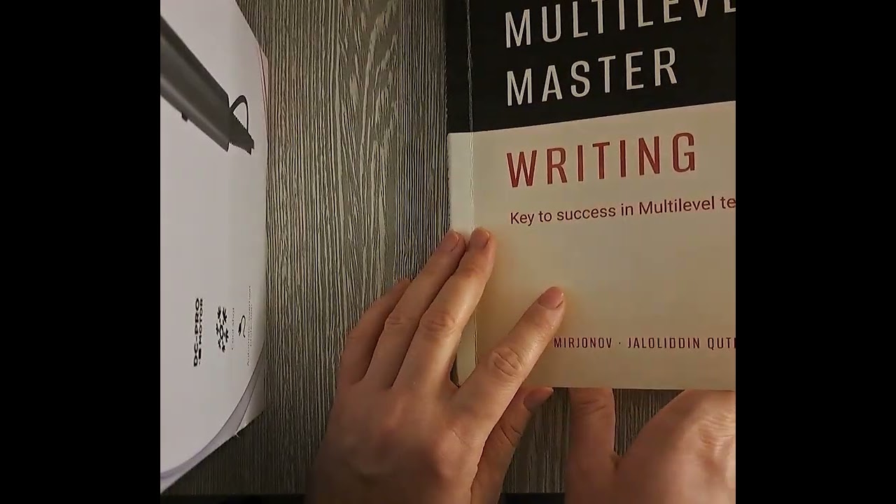 ASMR / ingliz tili imtihoniga tayyorgarlik # readinga book for exam /soft reading