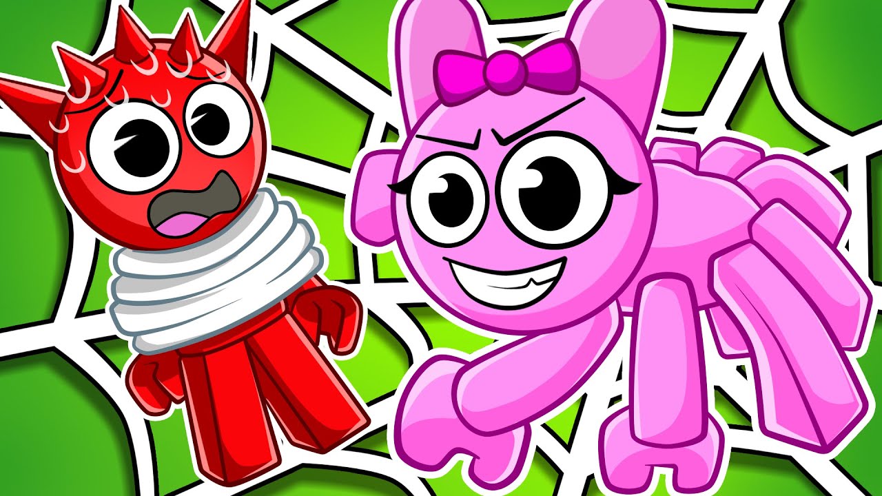 MORDIDO por uma ARANHA SPRUNKI no Roblox!!