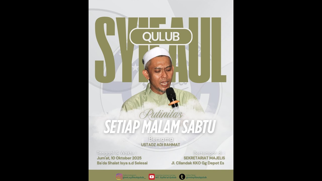🔴 LIVE Majelis Syifa'ul Qulub || Rutinan Malam Sabtu
