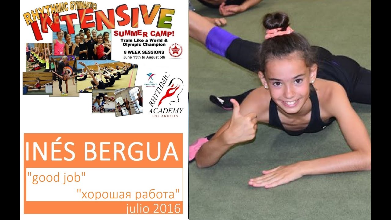 Inés Bergua en Campus Rhythmic Academy Los Angeles julio2016