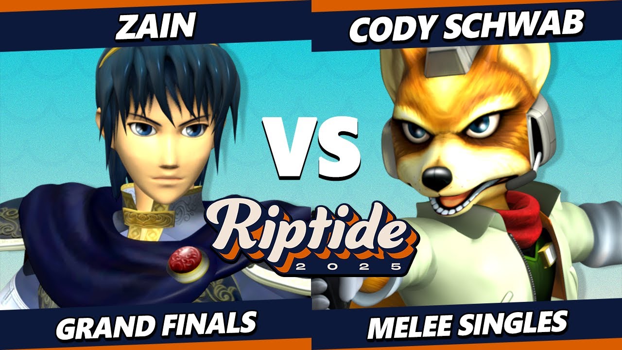 Riptide 2025 GRAND FINALS - Cody Schwab (Fox) Vs. Zain (Marth) Smash Melee - SSBM