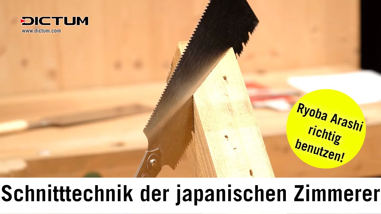 Schnitttechnik der japanischen Zimmerer - Tipps zur Ryoba Arashi