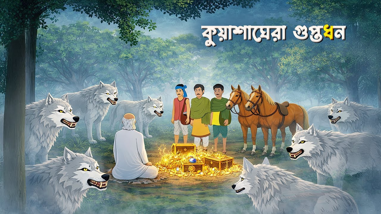 কুয়াশাঘেরা গুপ্তধন | Magical Bengali Fantasy Story | Bangla Moral Golpo | Wahid Creation Cartoon