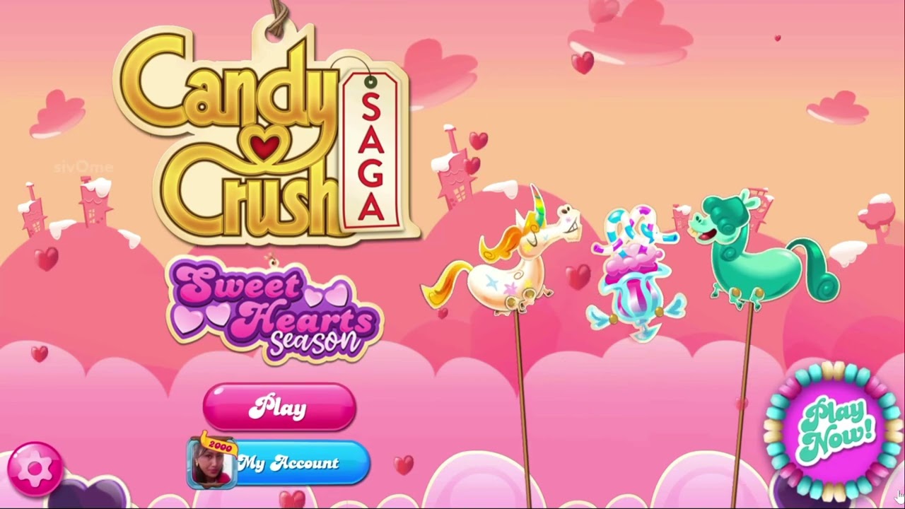 Candy Crush Saga Sweet Hearts Session Background Music