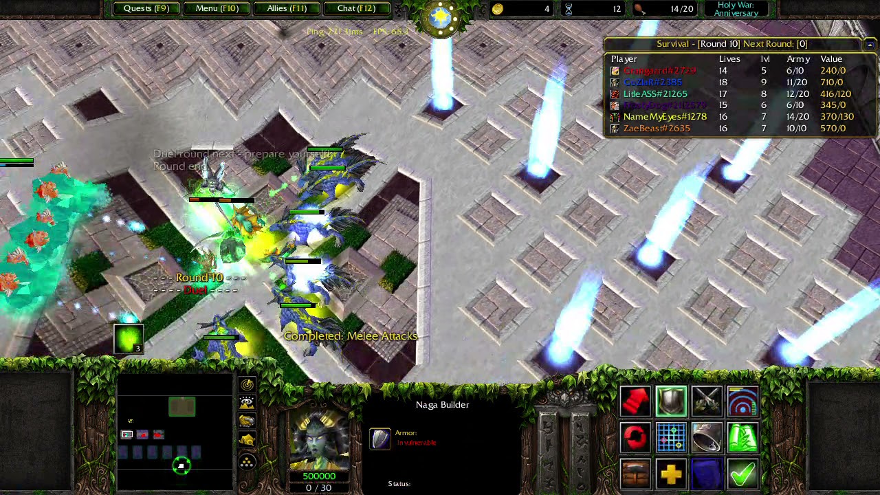 Holy War - Naga race - finish map