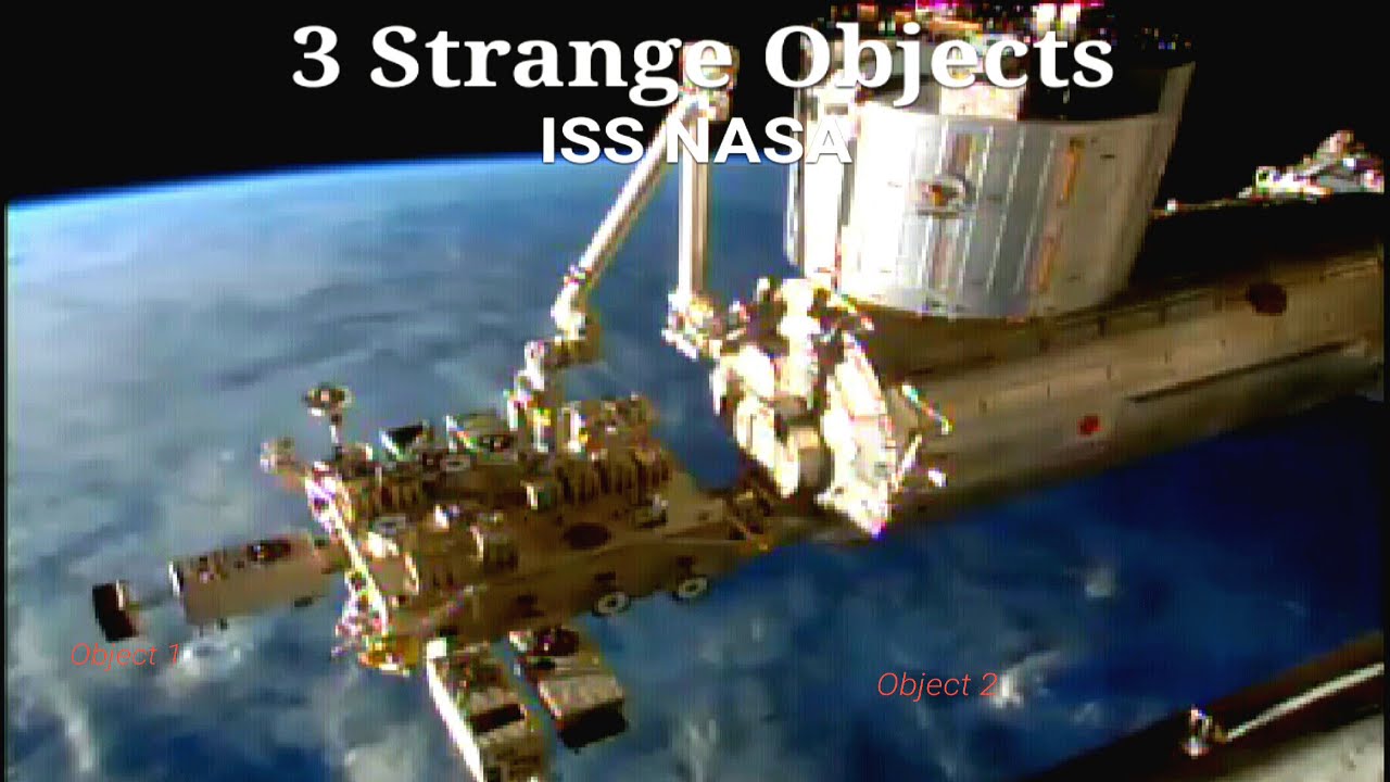 UFO sightings ISS NASA 3 objects close to space station ISS live hd feed